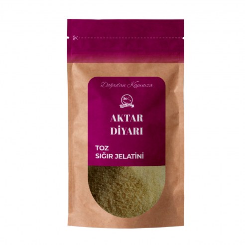 Toz Sığır Jelatin   100 Saf Sığr Domuz İçermez 250 Gr